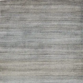 5' X 8' Blue Gray And Purple Ombre Hand Woven Area Rug