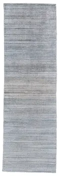 10' Gray and Purple Ombre Hand Woven Runner Rug