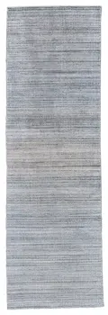 10' Gray and Purple Ombre Hand Woven Runner Rug
