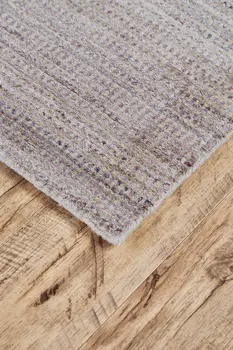 4' X 6' Blue and Gray Ombre Hand Woven Area Rug