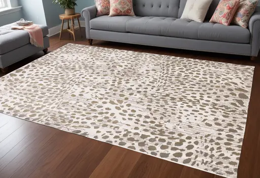 10' X 13' Brown And Ivory Abstract Stain Resistant Area Rug