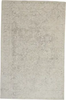 2' X 3' Ivory And Tan Abstract Hand Woven Area Rug