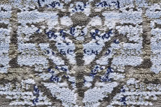 7' X 10' Gray and Ivory Abstract Non Skid Area Rug
