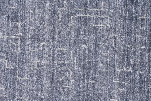 5' X 8' Blue And Ivory Abstract Hand Woven Area Rug