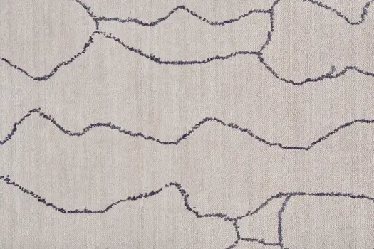 2' X 3' Gray and Ivory Abstract Hand Woven Area Rug