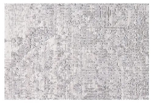 3' X 5' Gray Ivory And Taupe Abstract Distressed Area Rug With Fringe
