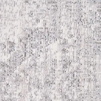 8' X 10' Gray Ivory And Taupe Abstract Distressed Area Rug With Fringe
