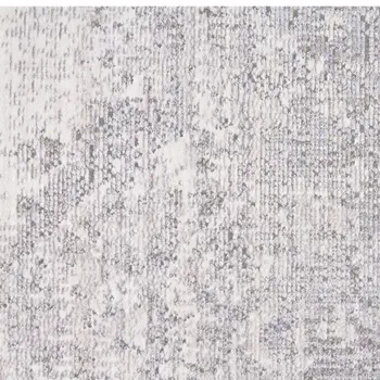8' X 10' Gray Ivory And Taupe Abstract Distressed Area Rug With Fringe