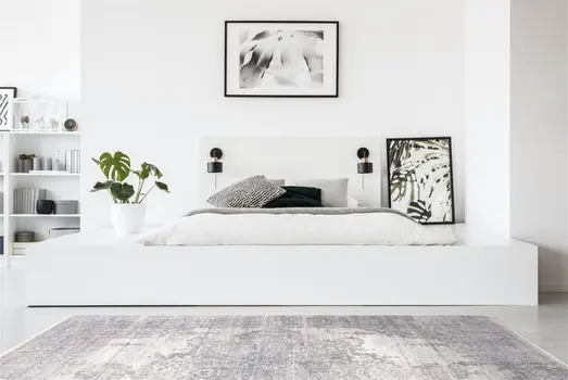 2' X 3' Gray Ivory And Taupe Abstract Distressed Area Rug With Fringe