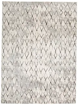 8' X 11' Gray and Ivory Abstract Area Rug