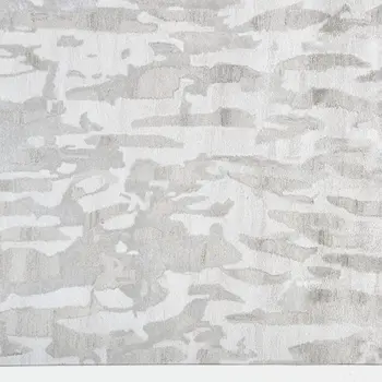 8' X 10' Taupe and Gray Abstract Hand Tufted Area Rug