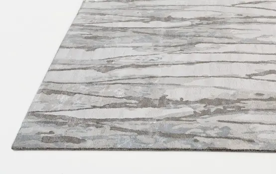 8' X 10' Taupe Ivory And Gray Abstract Tufted Handmade Area Rug