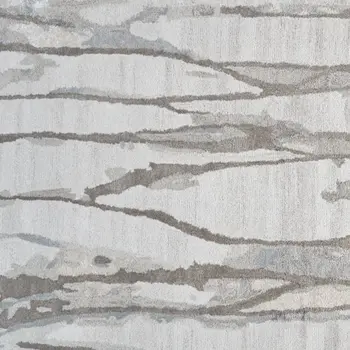 10' X 13' Taupe Ivory And Gray Abstract Tufted Handmade Area Rug