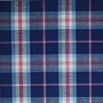 5' X 8' Blue Pink And White Abstract Hand Woven Stain Resistant Area Rug