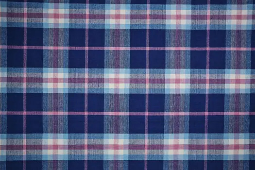 8' X 10' Blue and Pink Abstract Hand Woven Area Rug
