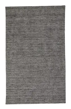 2' X 3' Gray and Black Hand Woven Area Rug