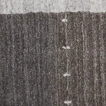 5' X 8' Gray Silver And Black Wool Hand Knotted Stain Resistant Area Rug