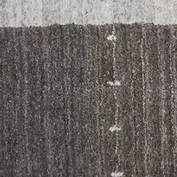 2' X 3' Gray Silver And Black Wool Hand Knotted Stain Resistant Area Rug