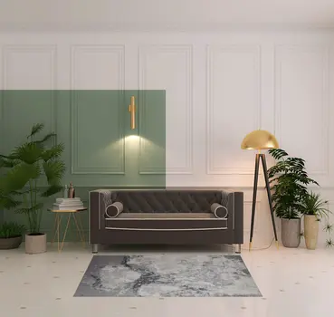 4' X 6' Gray Abstract Area Rug