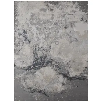 10' X 13' Gray Abstract Area Rug