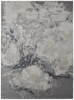 12' X 15' Gray Abstract Area Rug