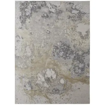 7' X 10' Gray Abstract Area Rug
