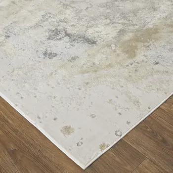 2' X 3' Gray Abstract Area Rug