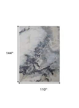 9' X 12' Blue Abstract Area Rug