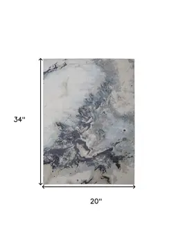 2' X 3' Blue Abstract Area Rug