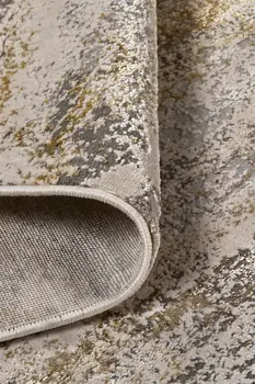 8' X 10' Gray and Ivory Abstract Non Skid Area Rug