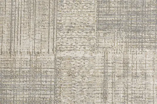 7' X 10' Gray and Ivory Abstract Non Skid Area Rug