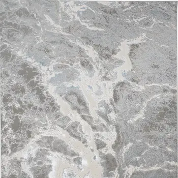 8' X 10' Gray and Ivory Abstract Area Rug