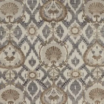 12' X 15' Ivory Gray And Taupe Wool Floral Hand Knotted Stain Resistant Area Rug