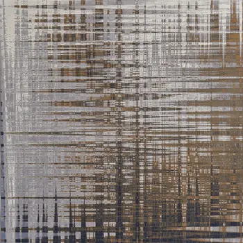 8' X 10' Blue Orange And Gray Abstract Power Loom Area Rug