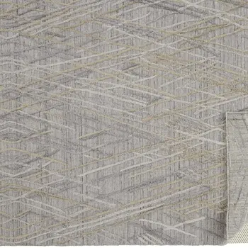 4' X 6' Gray And Ivory Abstract Hand Woven Area Rug