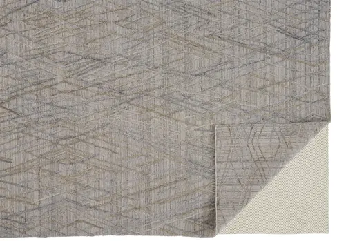 4' X 6' Blue and Gray Abstract Hand Woven Area Rug