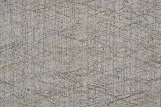 10' Blue and Gray Abstract Hand Woven Runner Rug