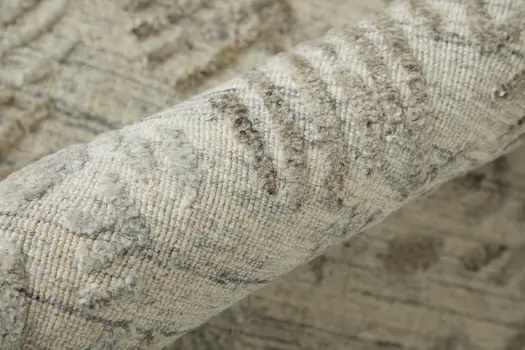 10' X 14' Gray And Taupe Abstract Hand Woven Area Rug