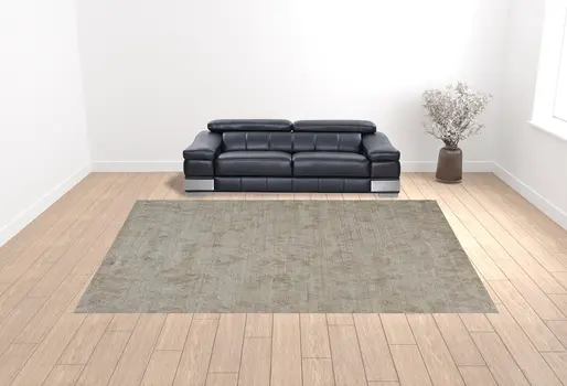 12' X 15' Taupe And Gray Abstract Hand Woven Area Rug