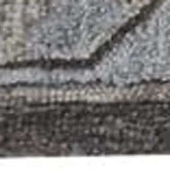 9' X 12' Gray Blue And Ivory Wool Floral Tufted Handmade Stain Resistant Area Rug