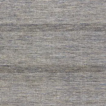 5' X 8' Silver Wool Striped Hand Knotted Area Rug