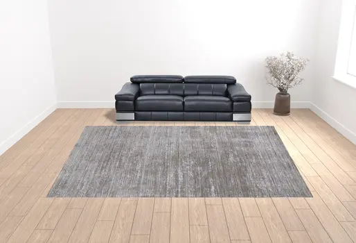 12' X 15' Taupe Silver And Tan Abstract Power Loom Area Rug