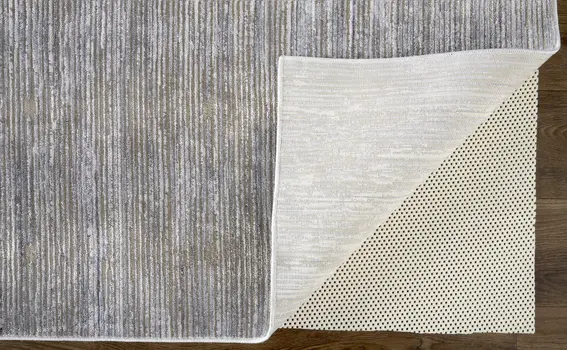 12' X 15' Taupe Silver And Tan Abstract Power Loom Area Rug