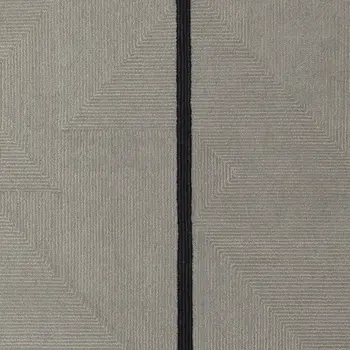 4' X 6' Black and Gray Wool Abstract Geometric Hand Tufted Area Rug