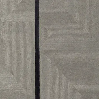 5' X 8' Brown and Black Abstract Geometric Hand Tufted Area Rug