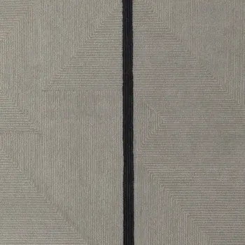 5' X 8' Brown and Black Abstract Geometric Hand Tufted Area Rug