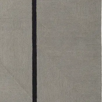 10' X 14' Brown and Black Abstract Geometric Hand Tufted Area Rug