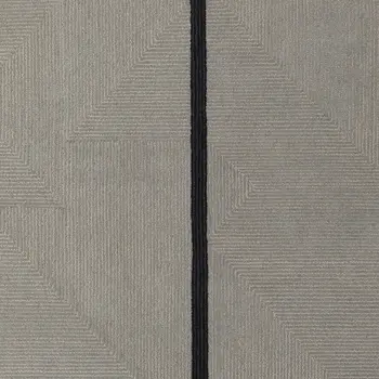 10' X 14' Brown and Black Abstract Geometric Hand Tufted Area Rug
