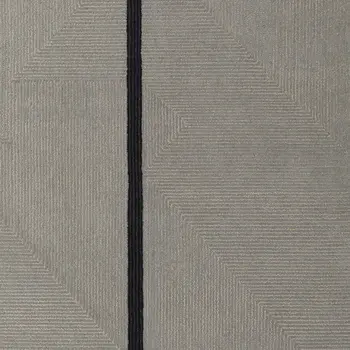 2' X 3' Brown and Black Abstract Geometric Hand Tufted Area Rug