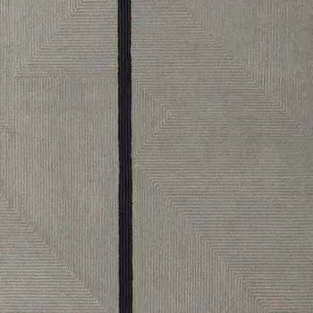 2' X 3' Brown and Black Abstract Geometric Hand Tufted Area Rug